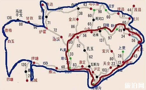 成都到川西線路游玩線路攻略