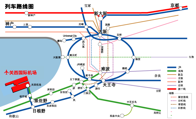 關西機機場交通攻略 關西機機場去京都怎么走