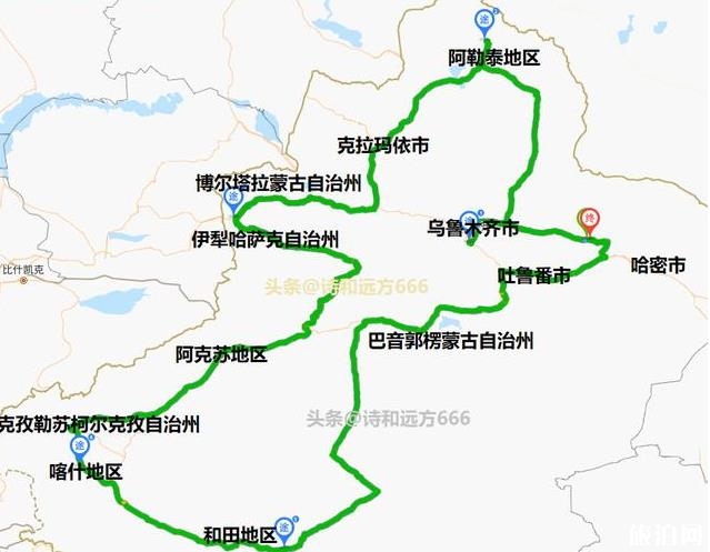 新疆自駕游線路推薦2020